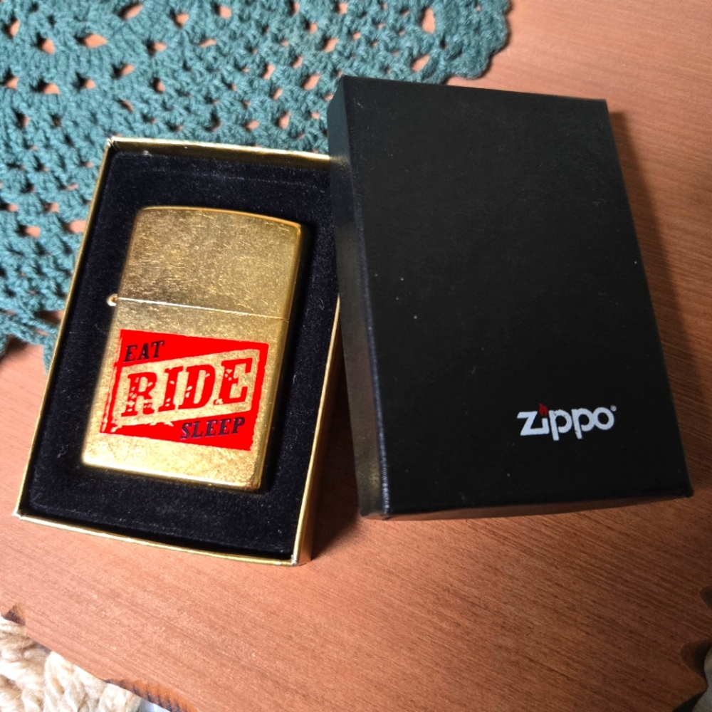 Vintage 2004 Marlboro "Eat Ride Sleep" Zippo Lighter NWT